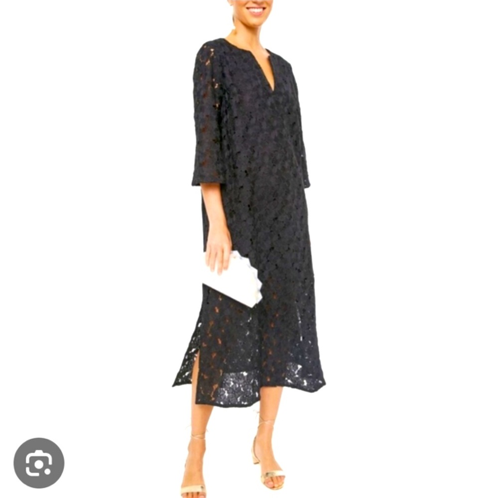 Tuckernuck Black Lace Midi Dress
